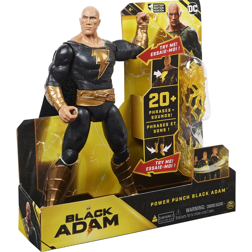 DC Comics Black Adam Personaggio 30 cm con Luci Suoni e Accessori Action Figures