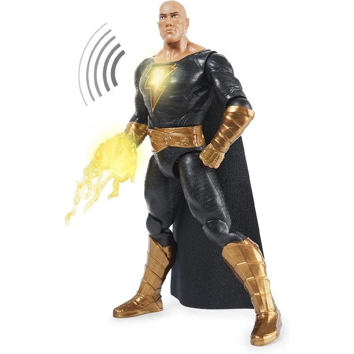 DC Comics Black Adam Personaggio 30 cm con Luci Suoni e Accessori Action Figures