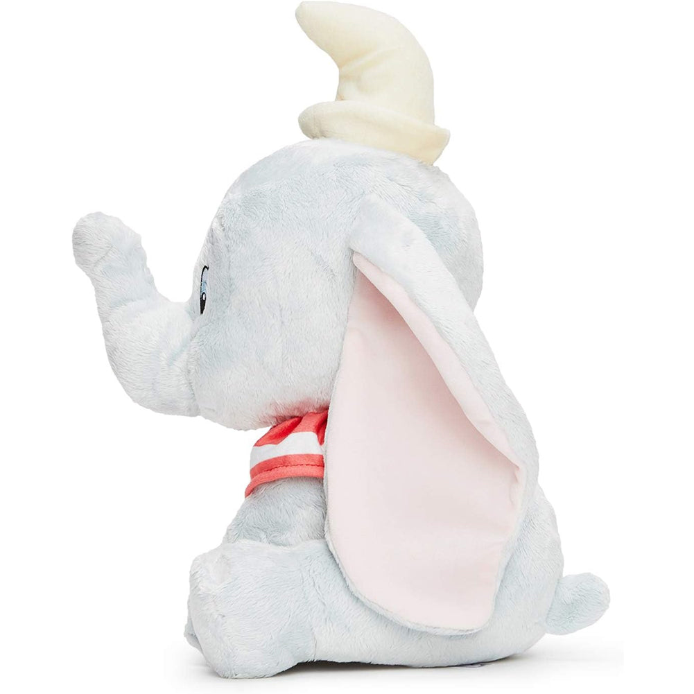 Pupazzo Dumbo Morbido Peluche con Maglia a Righe Rossa Personaggio Disney 35 cm