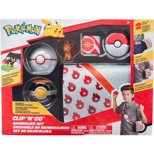 Pokemon Clip 'N' GO Sfera Pokeball con Vulpix Personaggio da 6,7 cm Idea Regalo