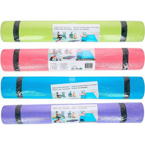 Tappetino Yoga Antiscivolo 173 x 61 cm Ideale x Palestra Fitness 4 colori ass.