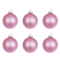 Pallina di Natale Rosa Opaco in Vetro Addobbi Albero Diametro: 80 mm