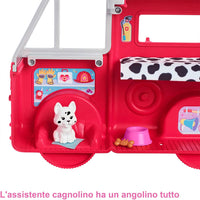 Barbie Chelsea Camion dei Pompieri Playset Bambola e Camion Pompieri Ripiegabile