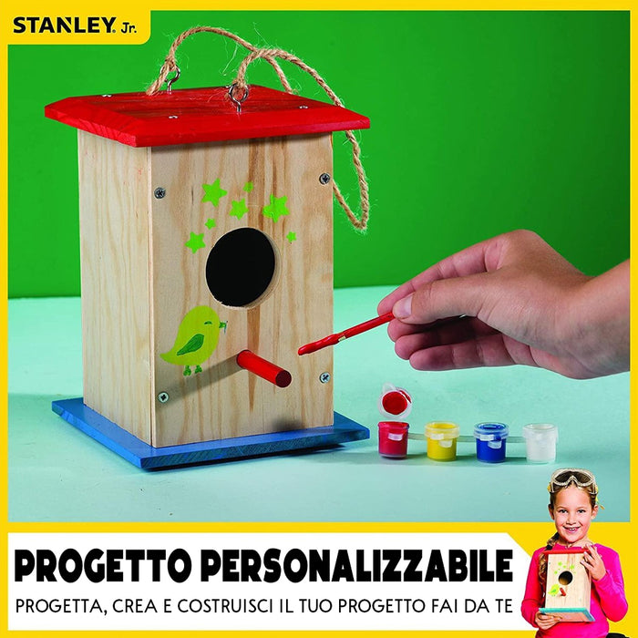 Stanley Jr. Tall Birdhouse Kit Costruzione Casetta Uccelli in Legno Mangiatoia