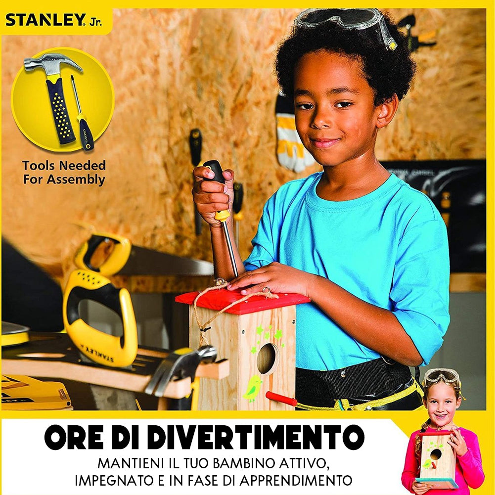 Stanley Jr. Tall Birdhouse Kit Costruzione Casetta Uccelli in Legno Mangiatoia