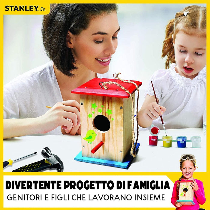 Stanley Jr. Tall Birdhouse Kit Costruzione Casetta Uccelli in Legno Mangiatoia