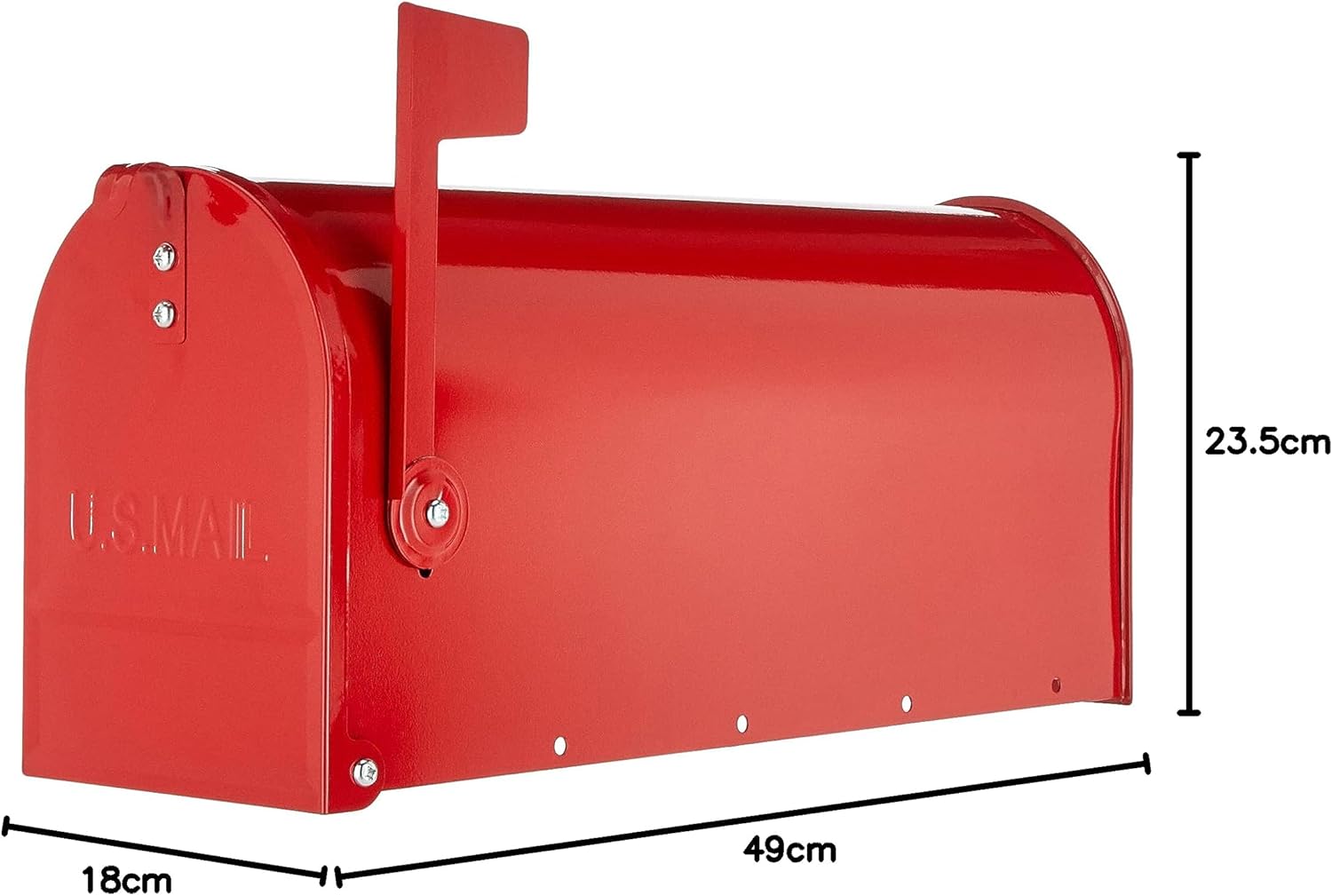 CASSETTA POSTALE SERIE AMERICA COLOR ROSSO  L17xP48xH22 cm