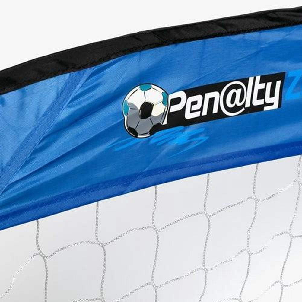 Porta Da Calcio Apertura Pop-Up 122x66cm Sport Esterno Calcetto Blu Penalty Zone