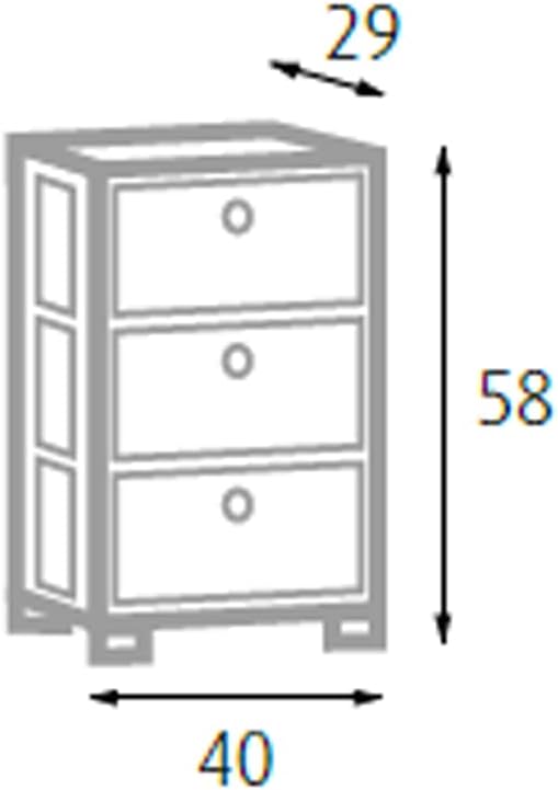 C656833 - CASSETTIERA 3 CASSETTI