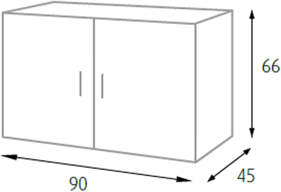 A1505005 - Mobile bianco 2 ante H 66 cm