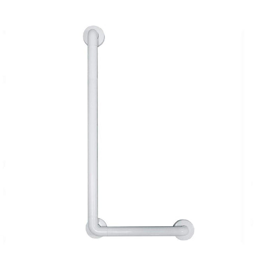 Barra diagonale di sostegno per bagno disabili inox bianco nofer 15158.W