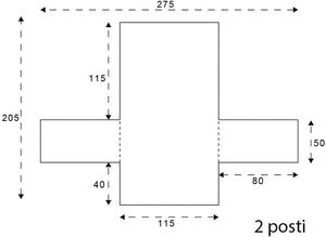 Copridivano Imbottito 2 Posti Double Face Trapuntato Salva Proteggi Divano Morbido Elegante Blu