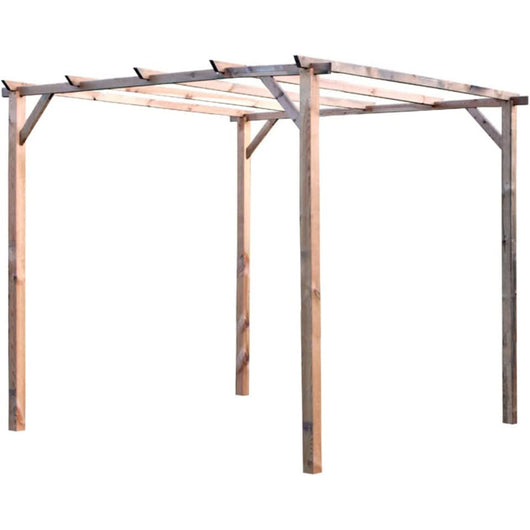 GAZEBO PERGOLA VERANDA LEGNO TETTOIA GIARDINO 3x3mt NO COPERTURA VERDELOOK 785/1