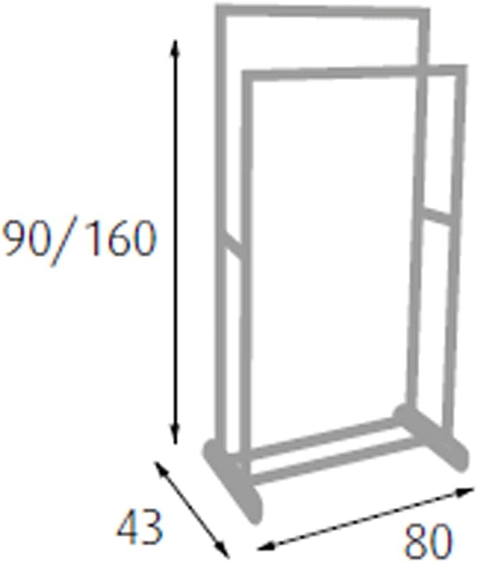 S1407131 - Stender doppio con ruote