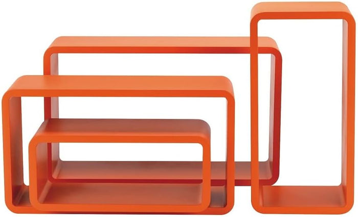 M1106012/E - Set 4 PZ Mensola rettangolare stondata arancio