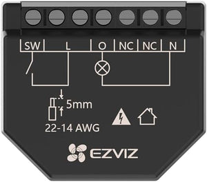 Relè WiFi intelligente a 1 canale Automatizzazione luci scenari personalizzabili Controllo consumi EZVIZ T35WM