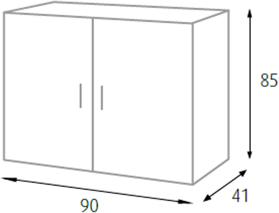 A1505007 - Mobile bianco 2 ante H 85 cm