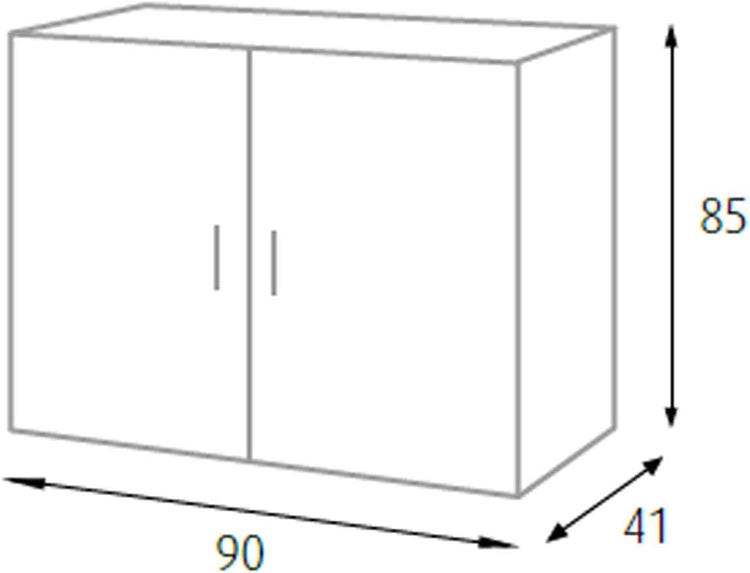 A1505007 - Mobile bianco 2 ante H 85 cm