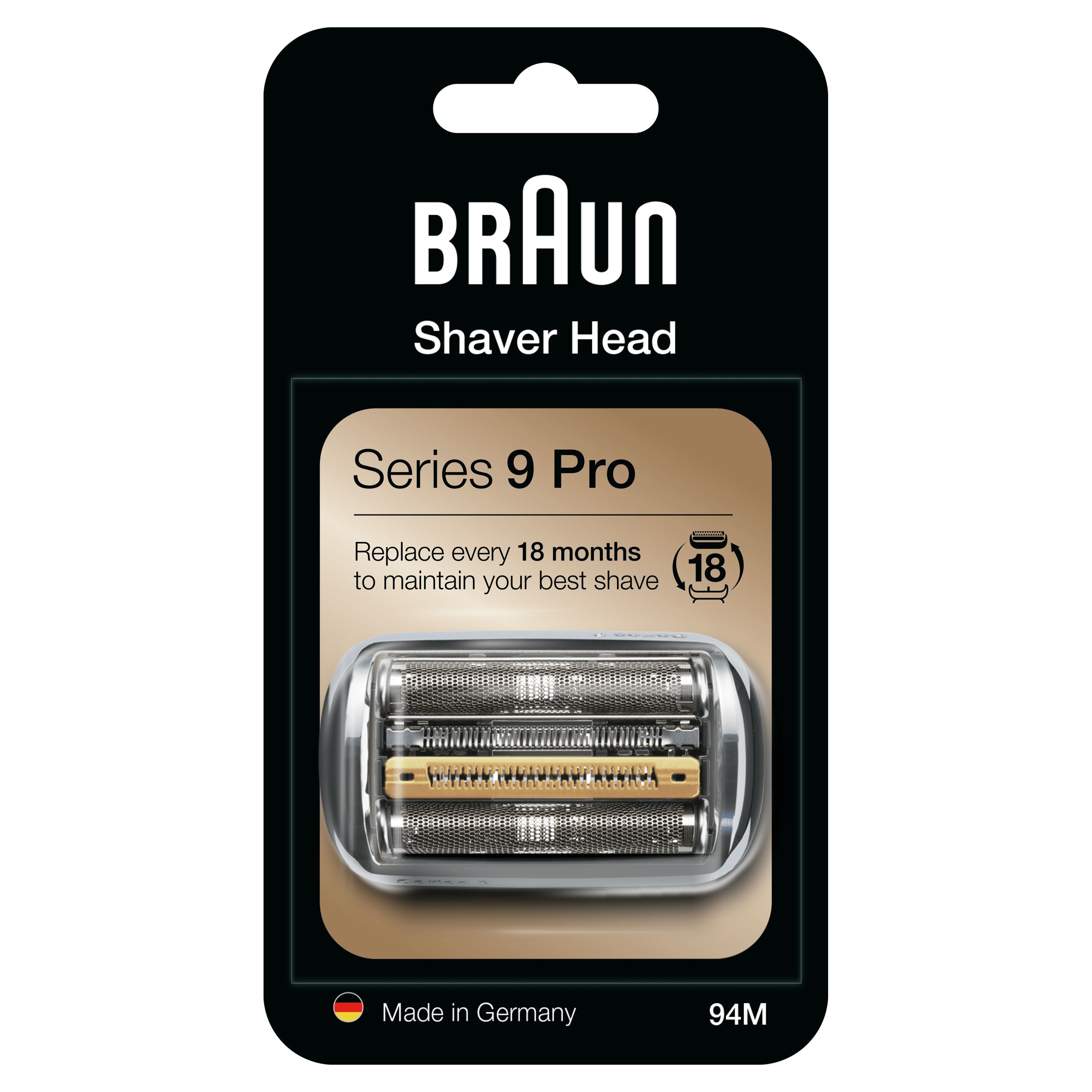 Braun series 9 94m testina di ricambio per rasoio elettrico uomo - argento - compatibile con rasoio elettrico pro e - 81747657