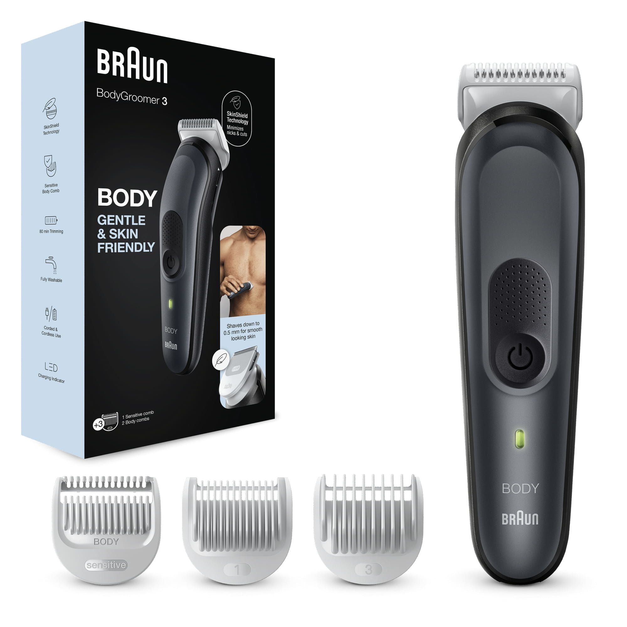 Braun bodygroomer bg3340 rifinitore corpo