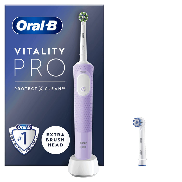 Oral-b vitality spazzolino elettrico ricaricabile pro viola, 2 testine - VITALITYPROLI