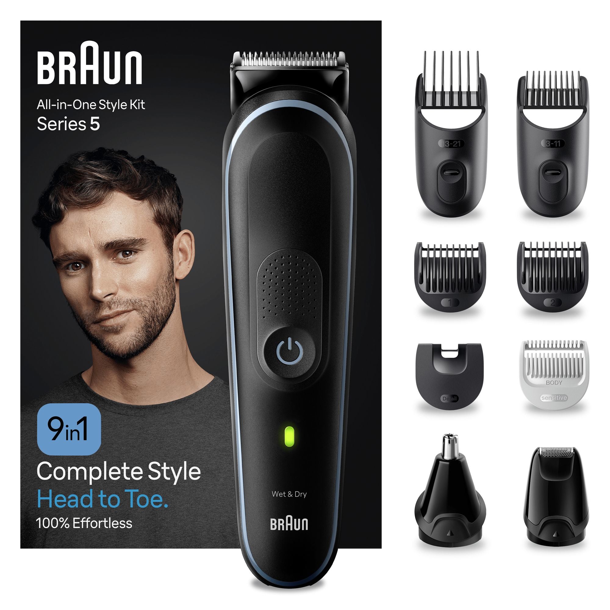 Braun series 5 mgk5411 kit per lo styling