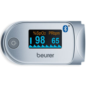 Beurer Pulsossimetro con Bluetooth PO 60 Bianco e Grigio 431224