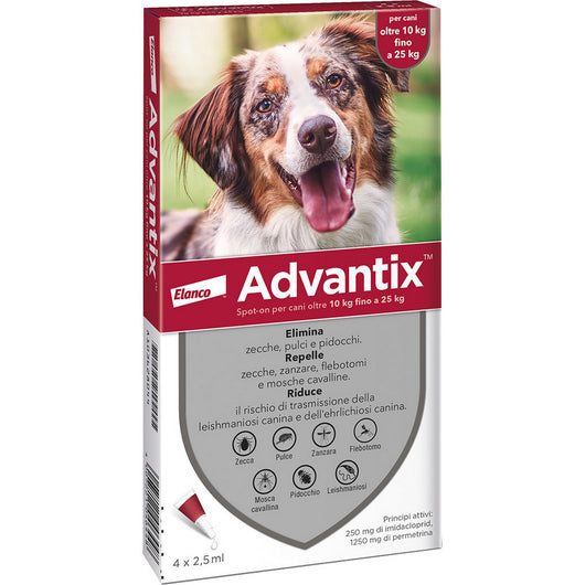 bayer advantix 6 pezzi spot per cani 10-25 kg cod:ferx.4215