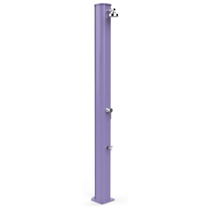 Doccia Solare Big Jolly 40 Litri In Alluminio Con Lavapiedi Colore Viola Cv-A320/4005