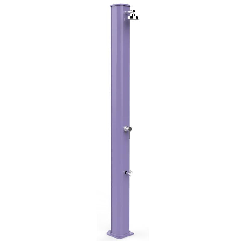 Doccia Solare Big Jolly 40 Litri In Alluminio Con Lavapiedi Colore Viola Cv-A320/4005