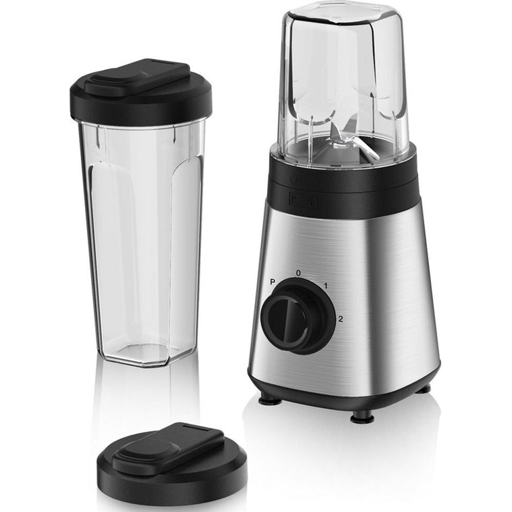 Frullatore Blender Smoothie Maker 300 W 2 Velocità Frullatutto in Acciaio Inox