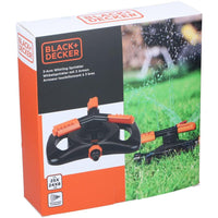 Irrigatore per Prato Irrigazione Regolabile Giardino 3 Braccia 360° Black & Decker