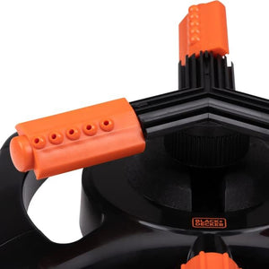 BLACK+DECKER Irrigatore per Prato Irrigazione Regolabile Giardino 3 Braccia 360°