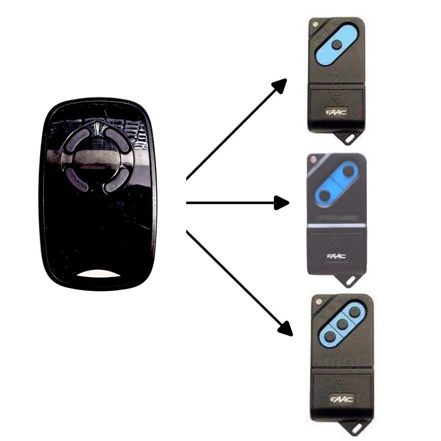 Radiocomando Telecomando Copiatore Per Cancelli Universale 433-868MHz 4 Canali