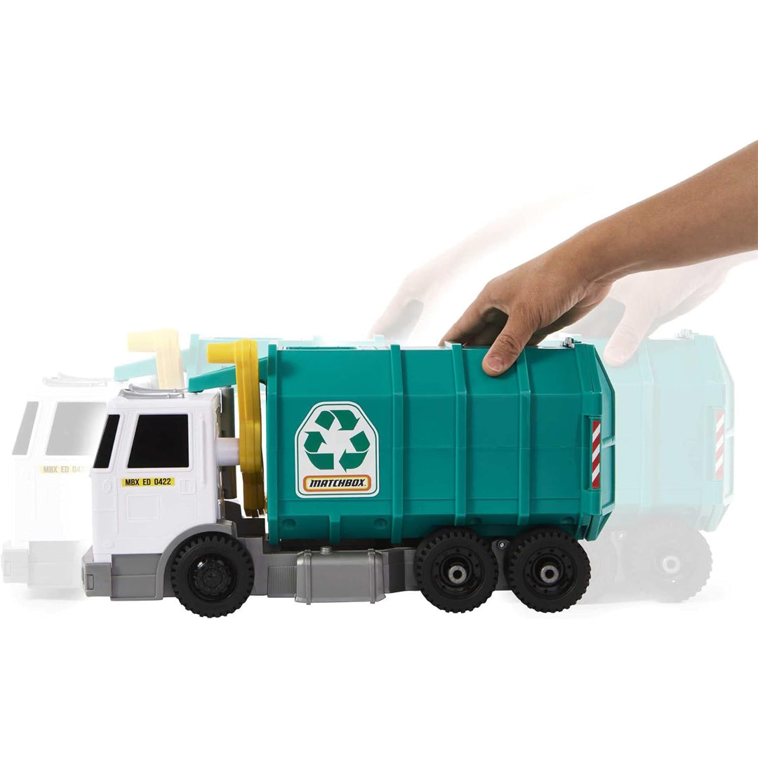 Matchbox Camion Nettezza Urbana Raccolta Differenziata Luci e Suoni Idea Regalo