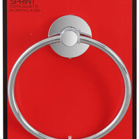 Porta Asciugamani ad Anello Cromo Accessori Bagno Sprint