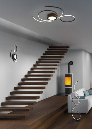 Lampada da terra LED con dimmer a pedale Jive