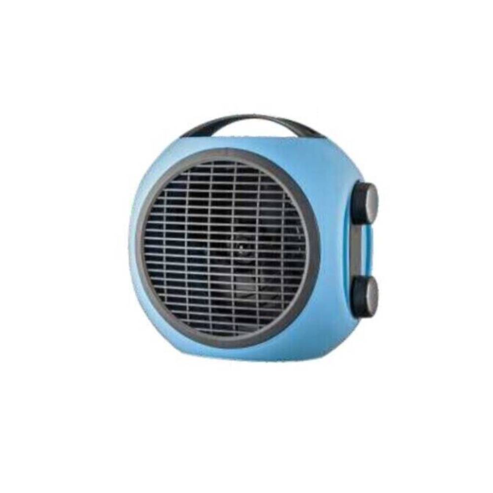 Stufa Elettrica da Bagno Ventilata Colorata Compatta 2000 W Colore: Azzurro