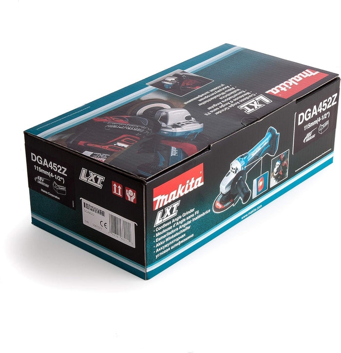 Smerigliatrice Makita DGA452Z a batteria angolare diam. 115 MM da 18V frullino