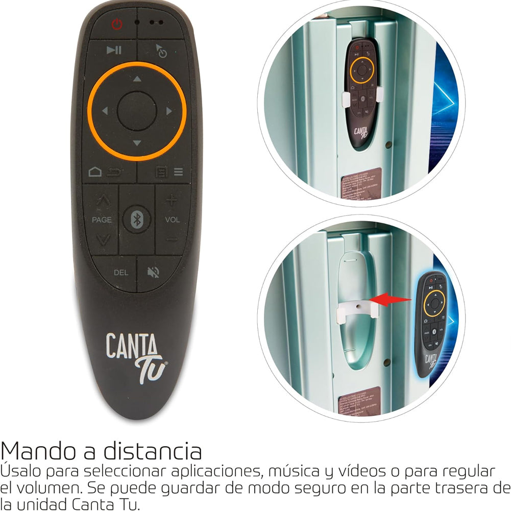 Canta Tu Karaoke PRO Verde Microfono Wireless Effetti Vocali e Display Touch