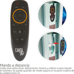 Canta Tu Karaoke PRO Verde Microfono Wireless Effetti Vocali e Display Touch