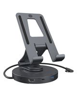 Icy box ib-th100-dk docking station per dispositivo mobile tablet/smartphone antracite, nero