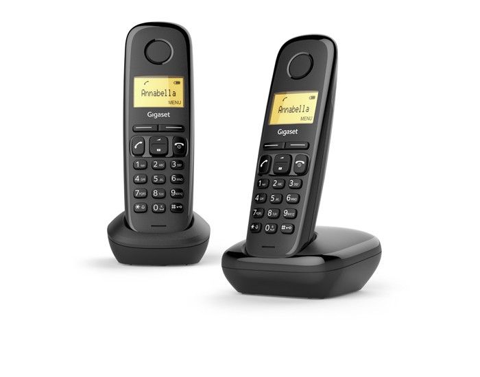 Gigaset wireless landline phone a170 duo black (l36852-h2802-d201) - 4250366850788