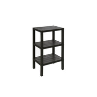 Colonna Bagno Scaffale 3 Ripiani Plastica Feridras Woody Colore: Nero