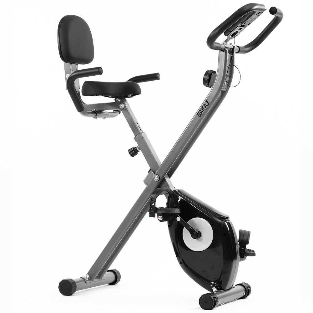 Cyclette Pieghevole Fitness Bici Allenamento Cardio Spinning Bike con Sediolino