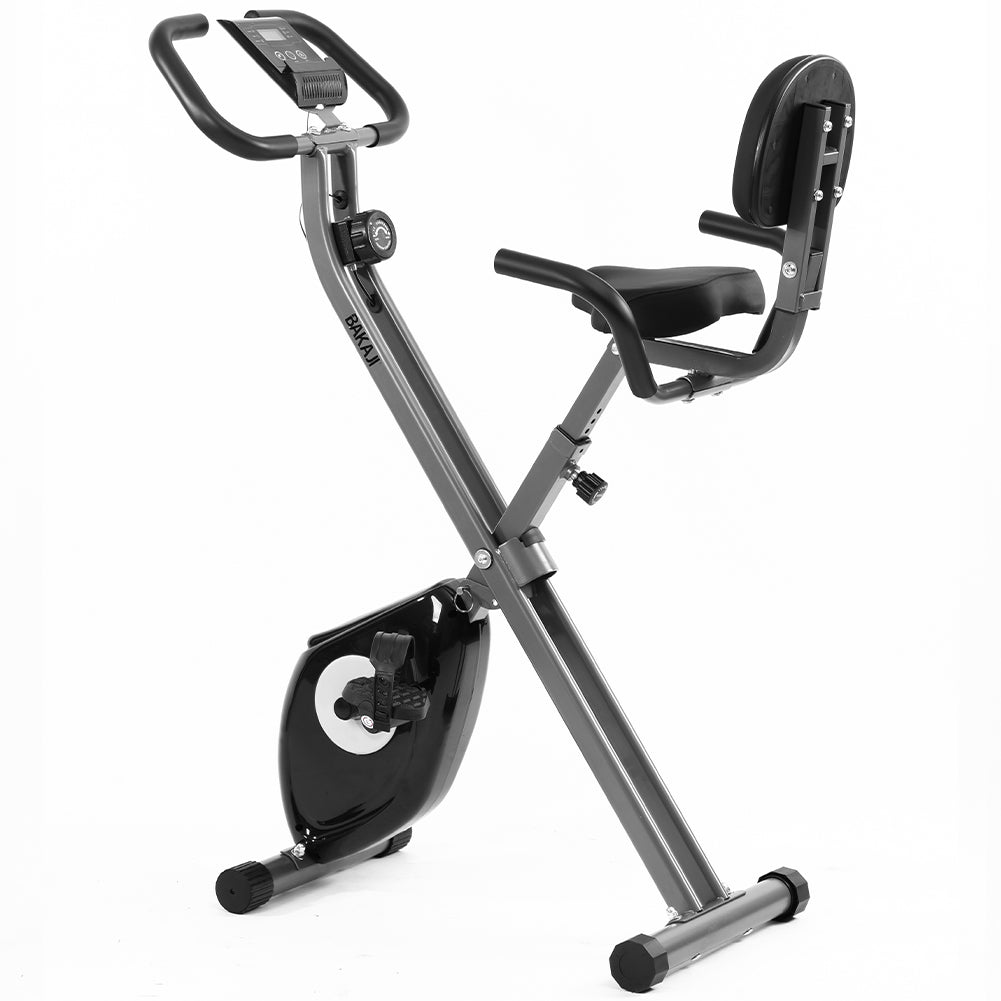 Cyclette Pieghevole Fitness Bici Allenamento Cardio Spinning Bike con Sediolino