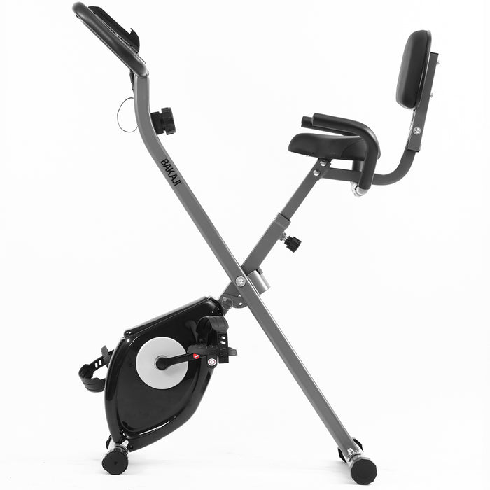 Cyclette Pieghevole Fitness Bici Allenamento Cardio Spinning Bike con Sediolino