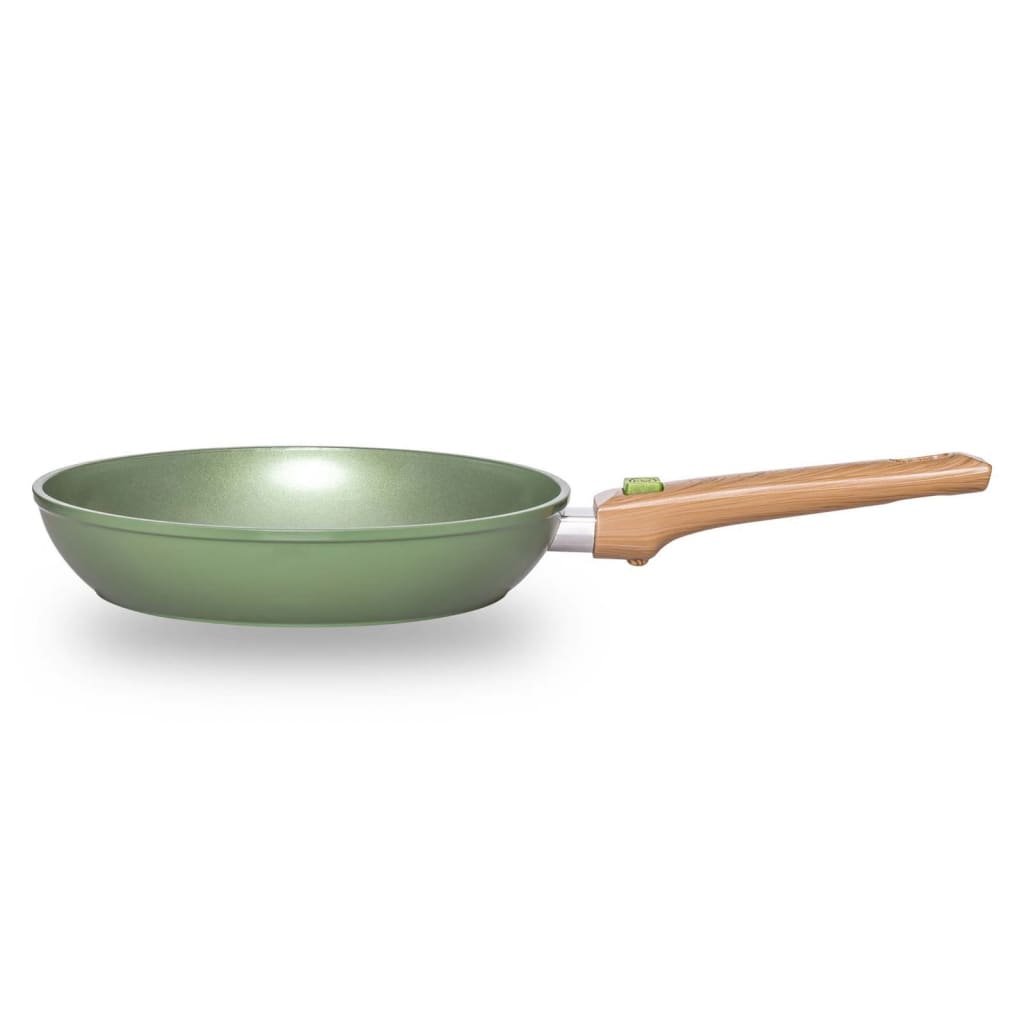 Just Vegan Padella ECO con Manico Rimovibile 24 cm in Alluminio Verde 443977