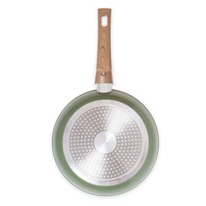 Just Vegan Padella ECO con Manico Rimovibile 24 cm in Alluminio Verde 443977