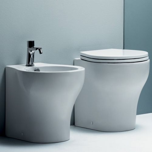 Kit Sanitari filomuro Vera 48 - Azzurra ceramica - Vaso filomuro Azzurra Vera 48